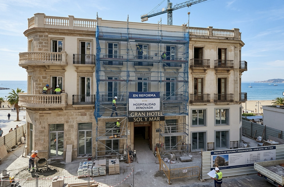 Gestión de una reforma hotelera integrando las necesidades de operación